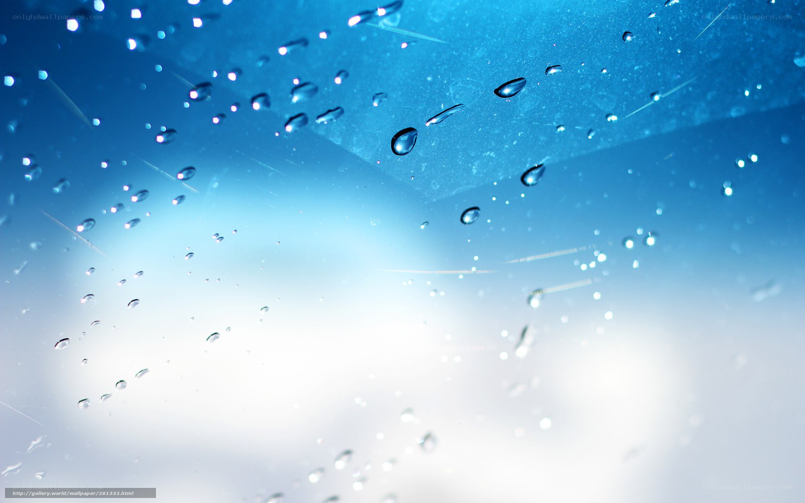 raindrops on glass surface