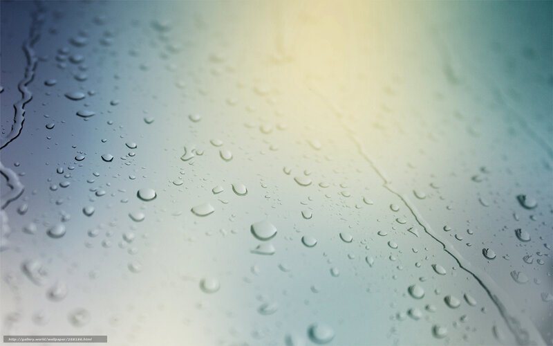 Raindrops on Glass Surface — White