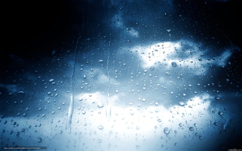 Raindrops on glass window