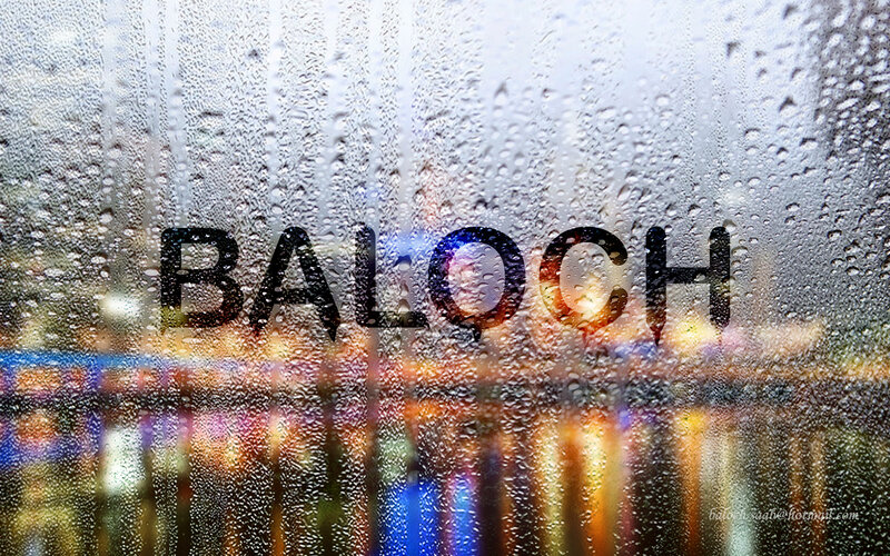 Raindrops on Glass with Lights — Black