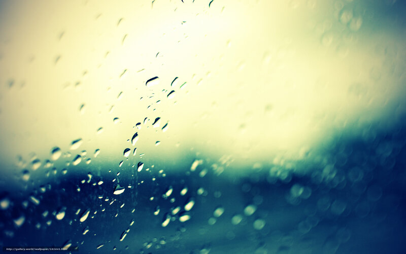 Raindrops on Glass — Yellow