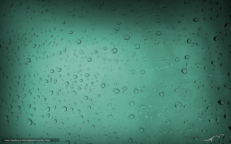 raindrops on green glass