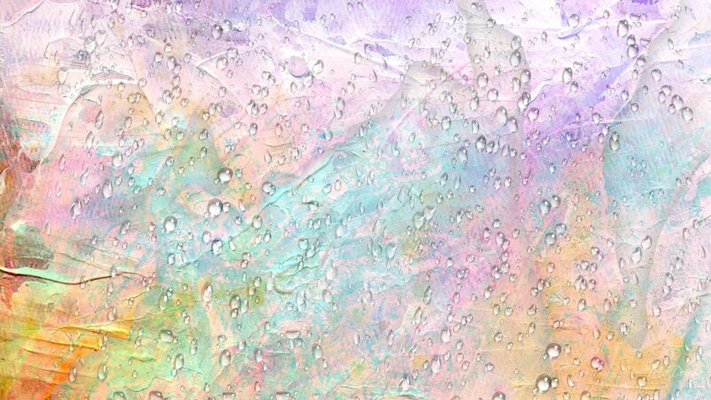 Raindrops on Pastel Surface