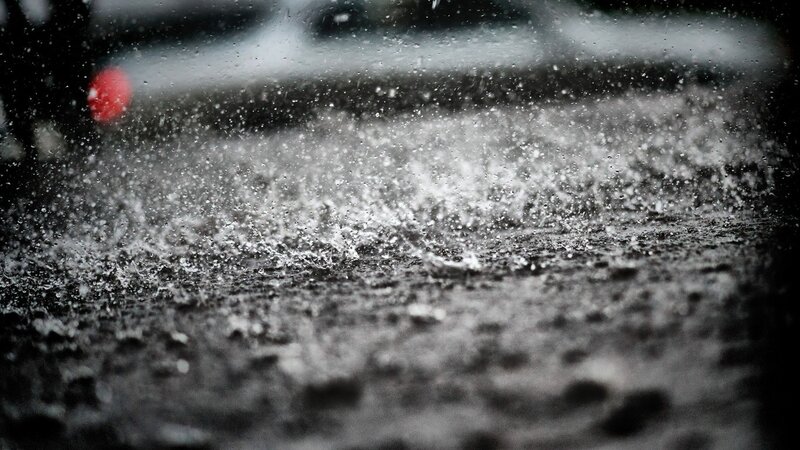 Raindrops on Pavement
