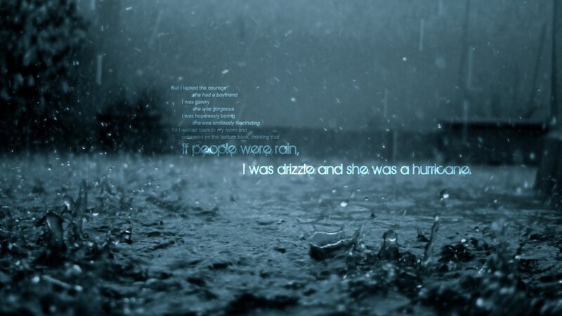 Raindrops on Water — Blue, Melancholic