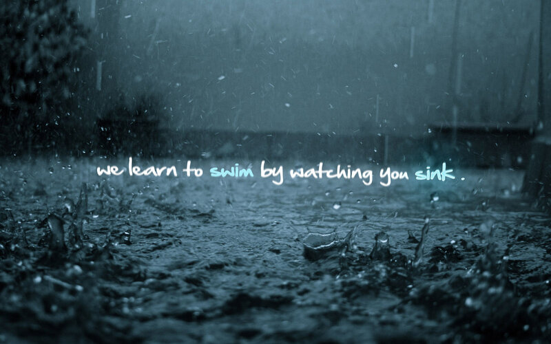 raindrops on water surface