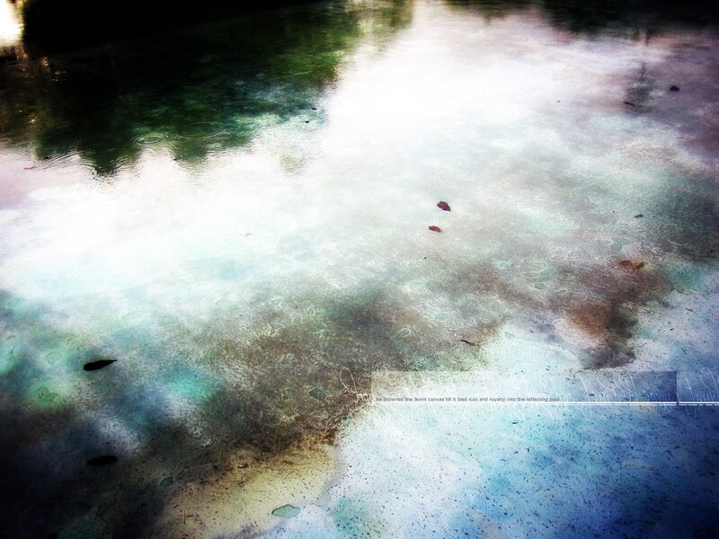 Raindrops on Water Surface — White