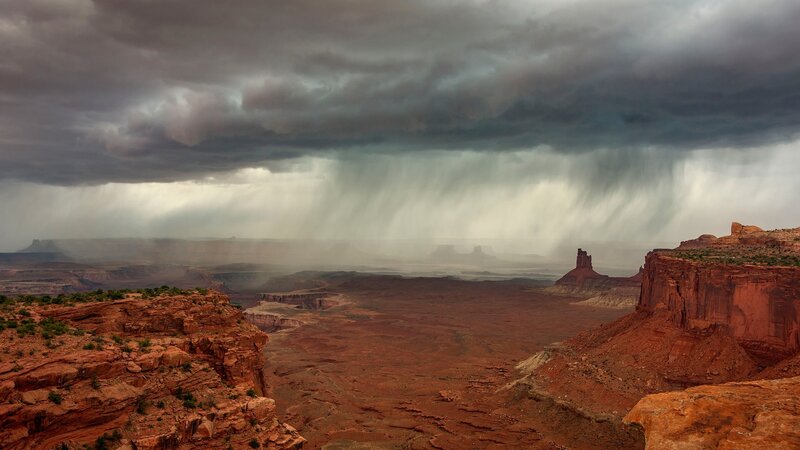 Rainstorm over Canyon