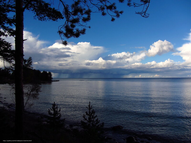 Rainstorm over Lake