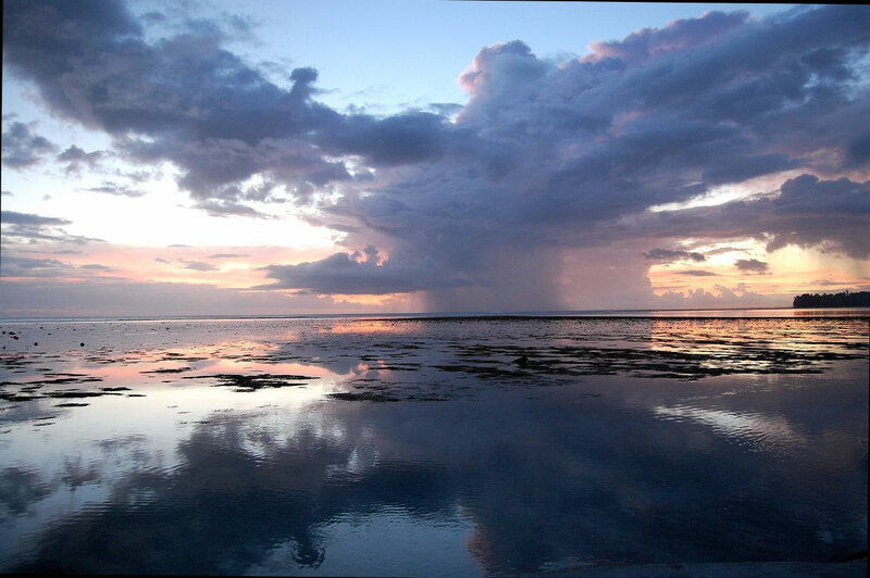 Rainstorm over Tidal Flats