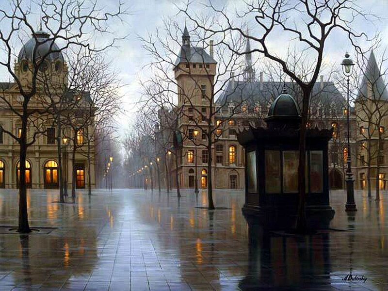 Rainy City Square