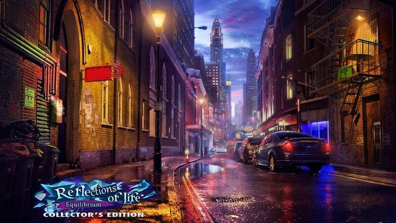 Rainy City Street at Night — Blue, Dramatic