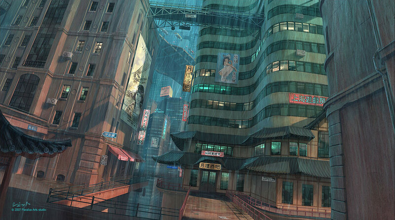 Rainy City Street