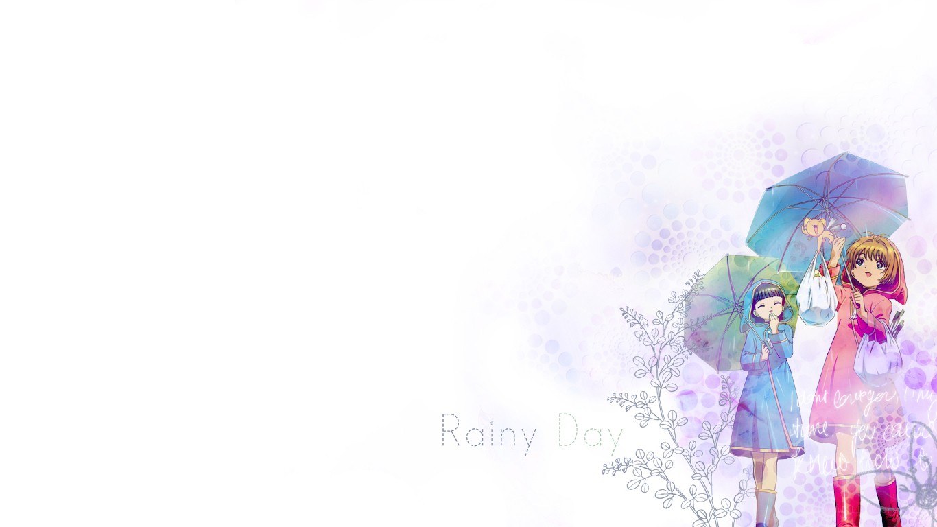 rainy day anime scene