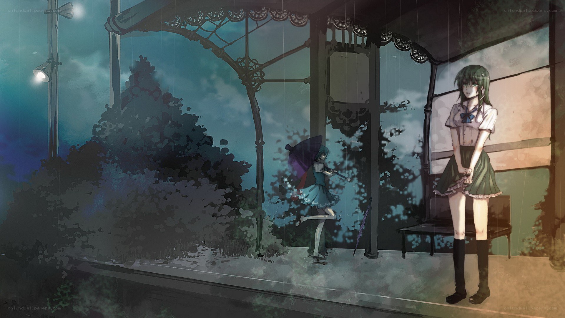 Rainy day at the station