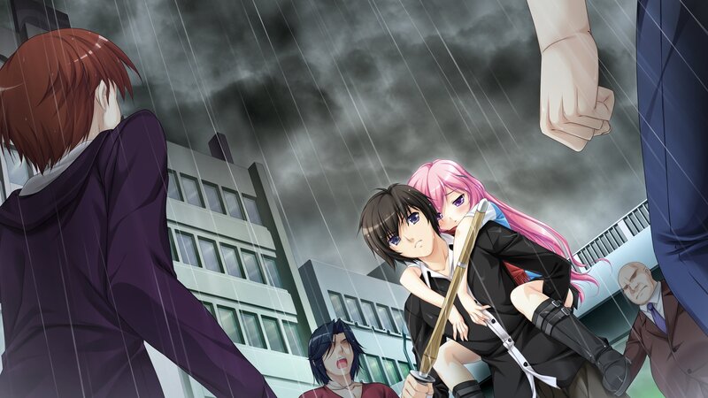 Rainy day confrontation
