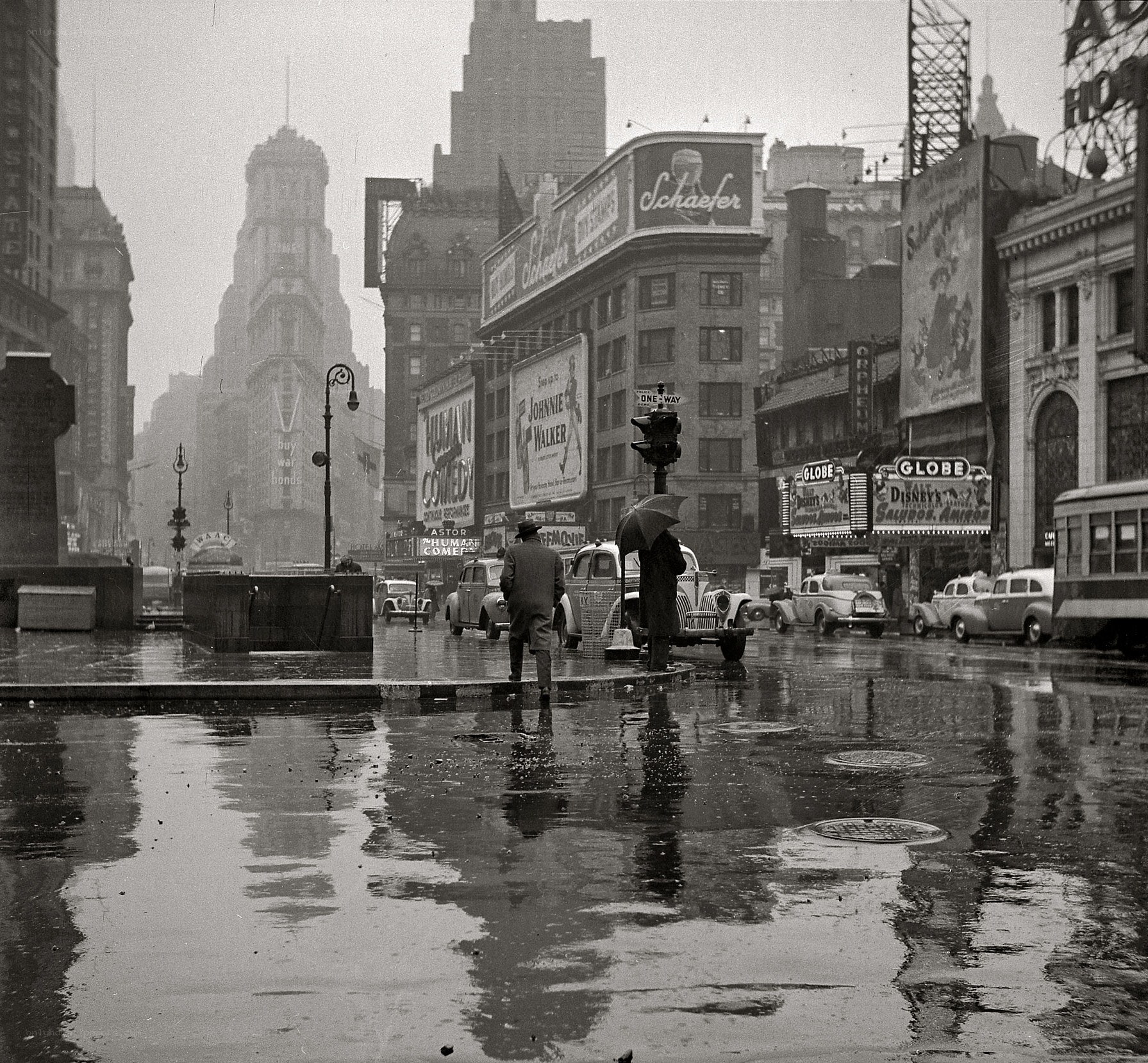 Rainy day in Times Square