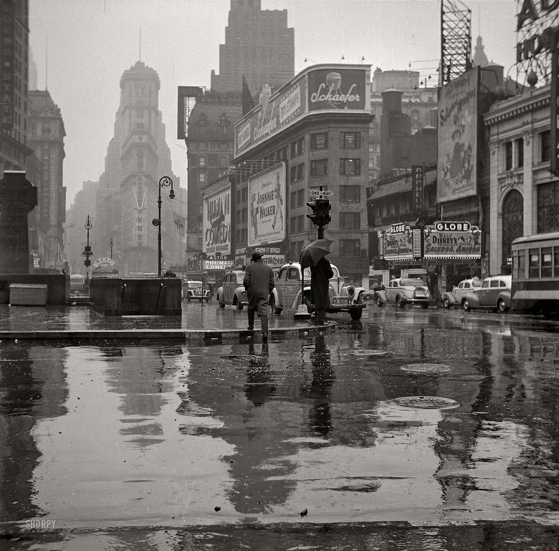 Rainy day in Times Square