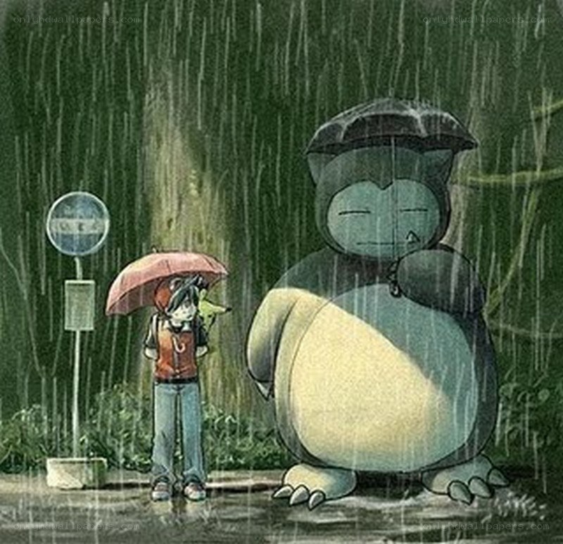 Rainy day with Pokémon