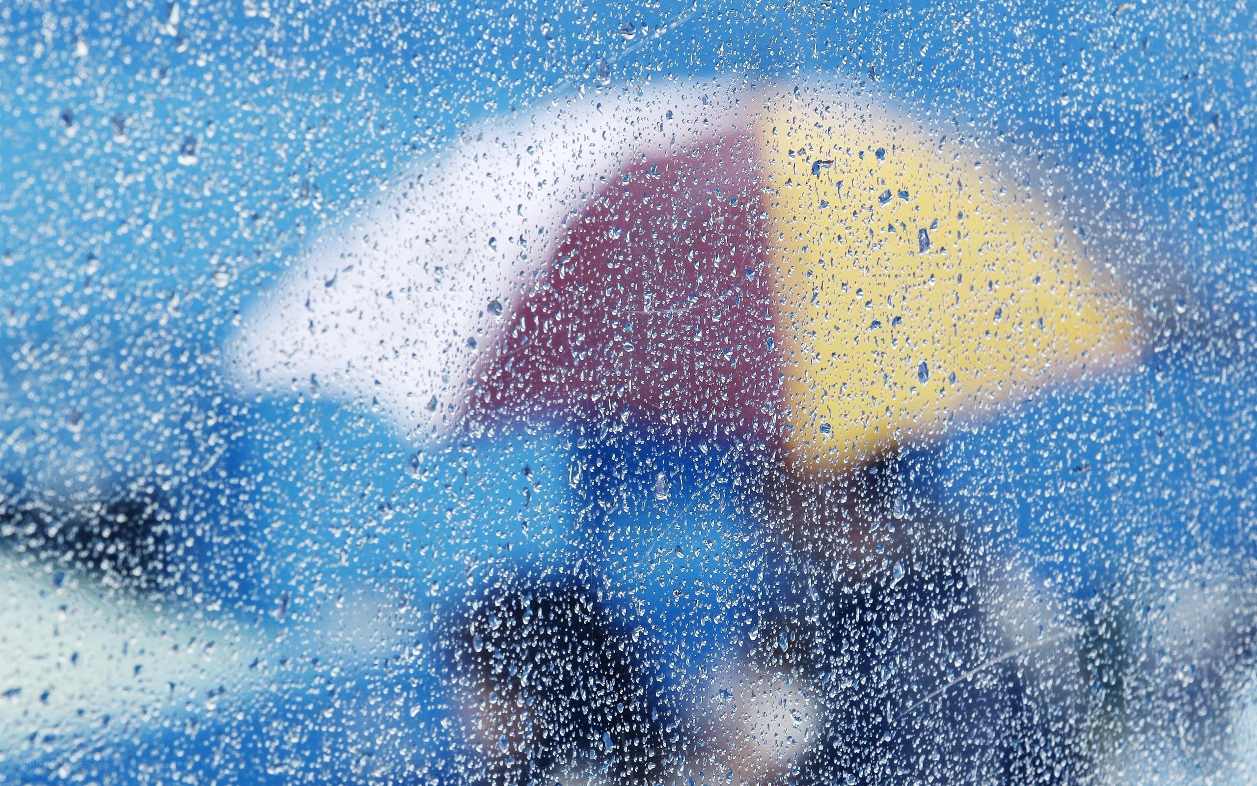 Rainy day with umbrella