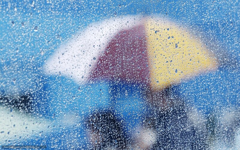 Rainy day with umbrella