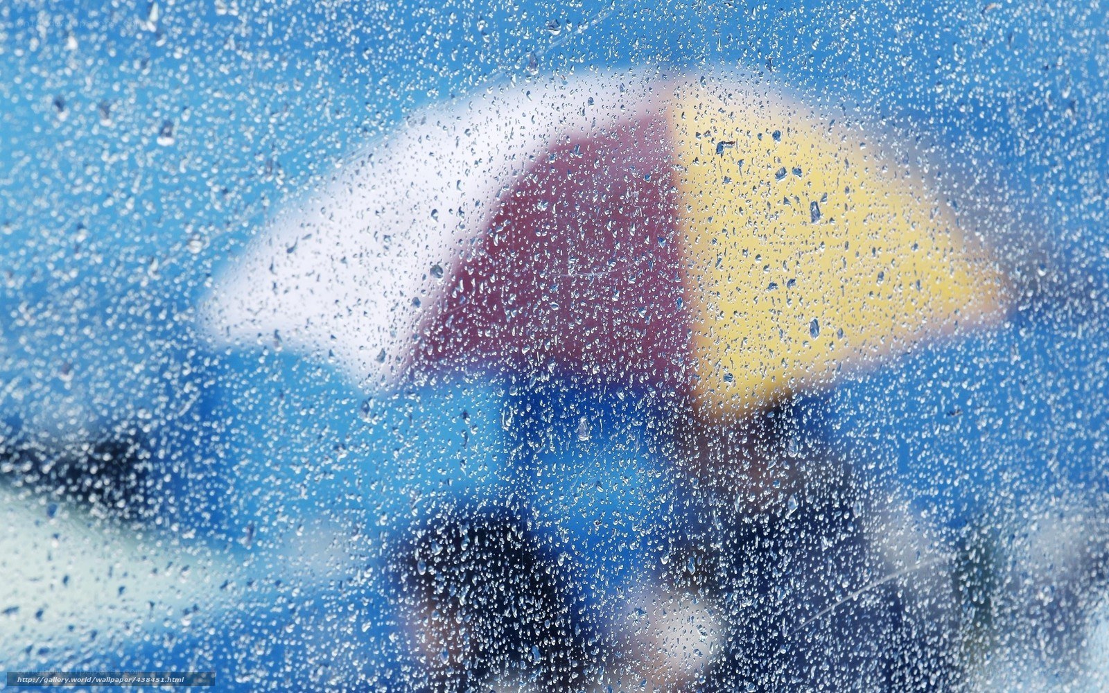 Rainy day with umbrella