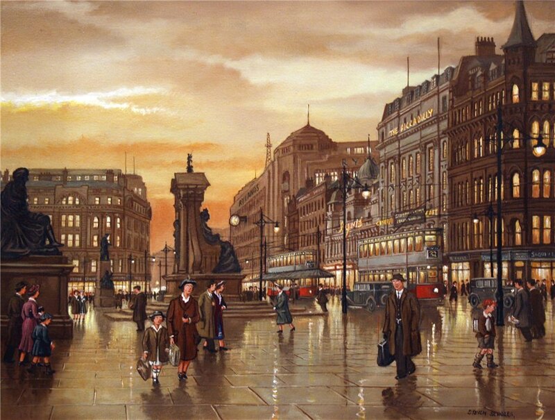 Rainy evening in Liverpool