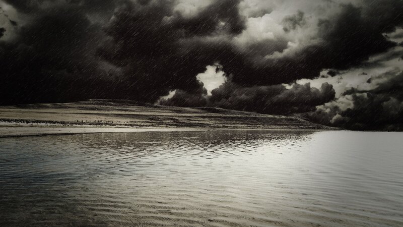 Rainy Landscape with Water