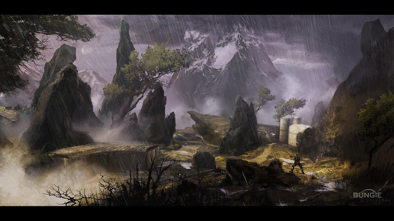 Rainy Mountain Landscape