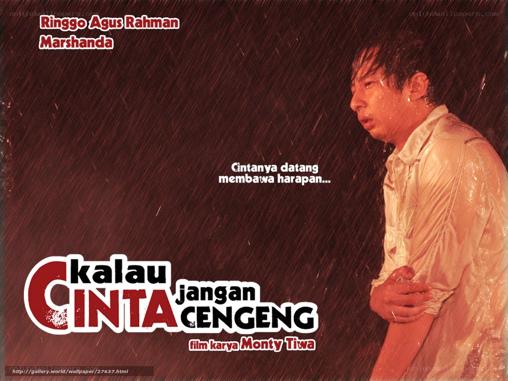Rainy movie poster with man
