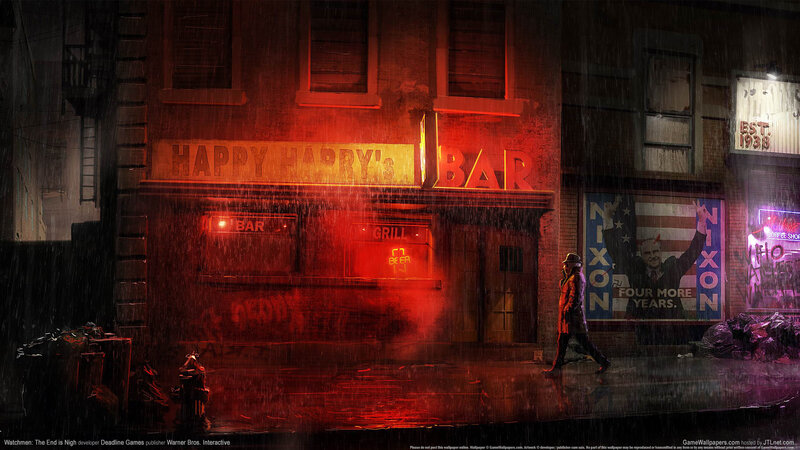 Rainy night at Happy Harry's Bar