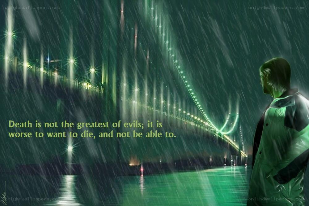 Rainy night by the bridge
