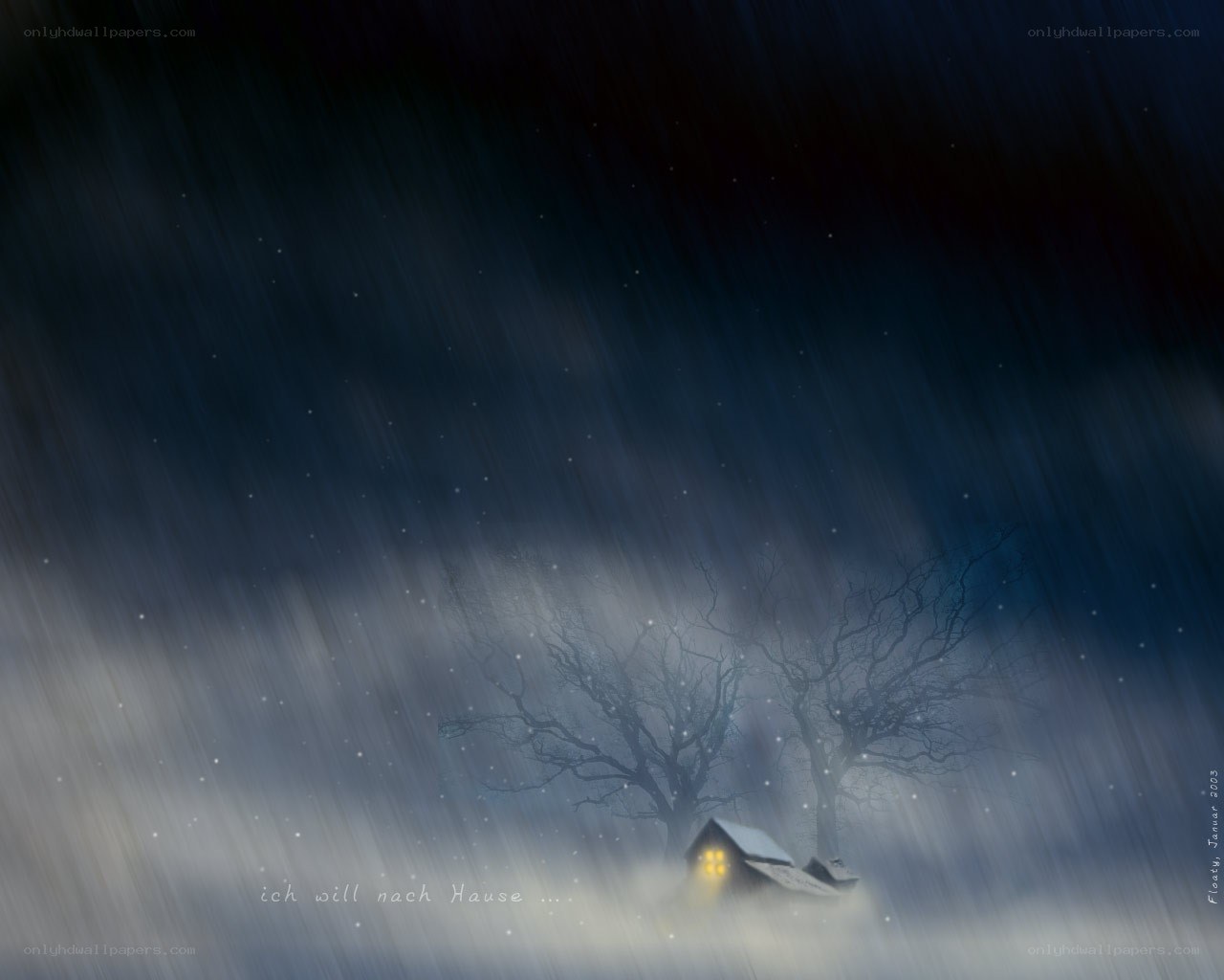 Rainy Night Cabin
