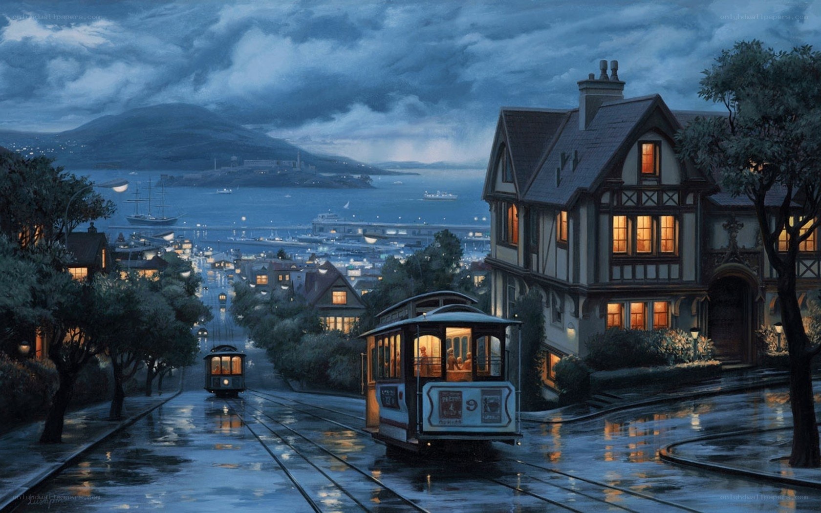 Rainy night in San Francisco