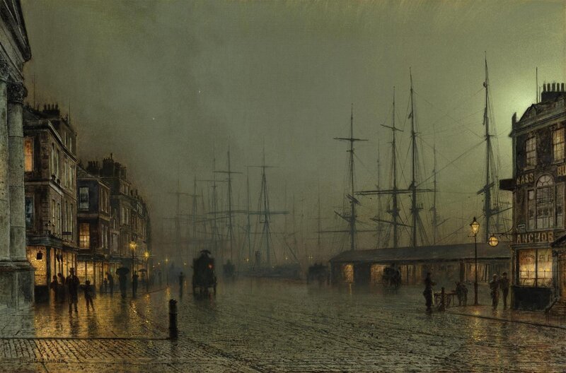 Rainy Port Street