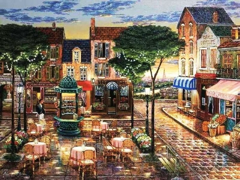 Rainy Street Cafe — Green