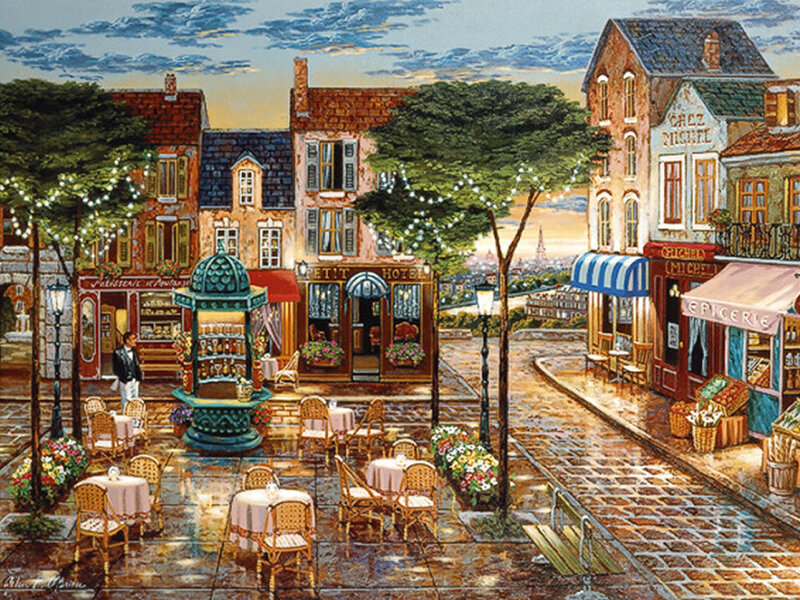 Rainy Street Cafe
