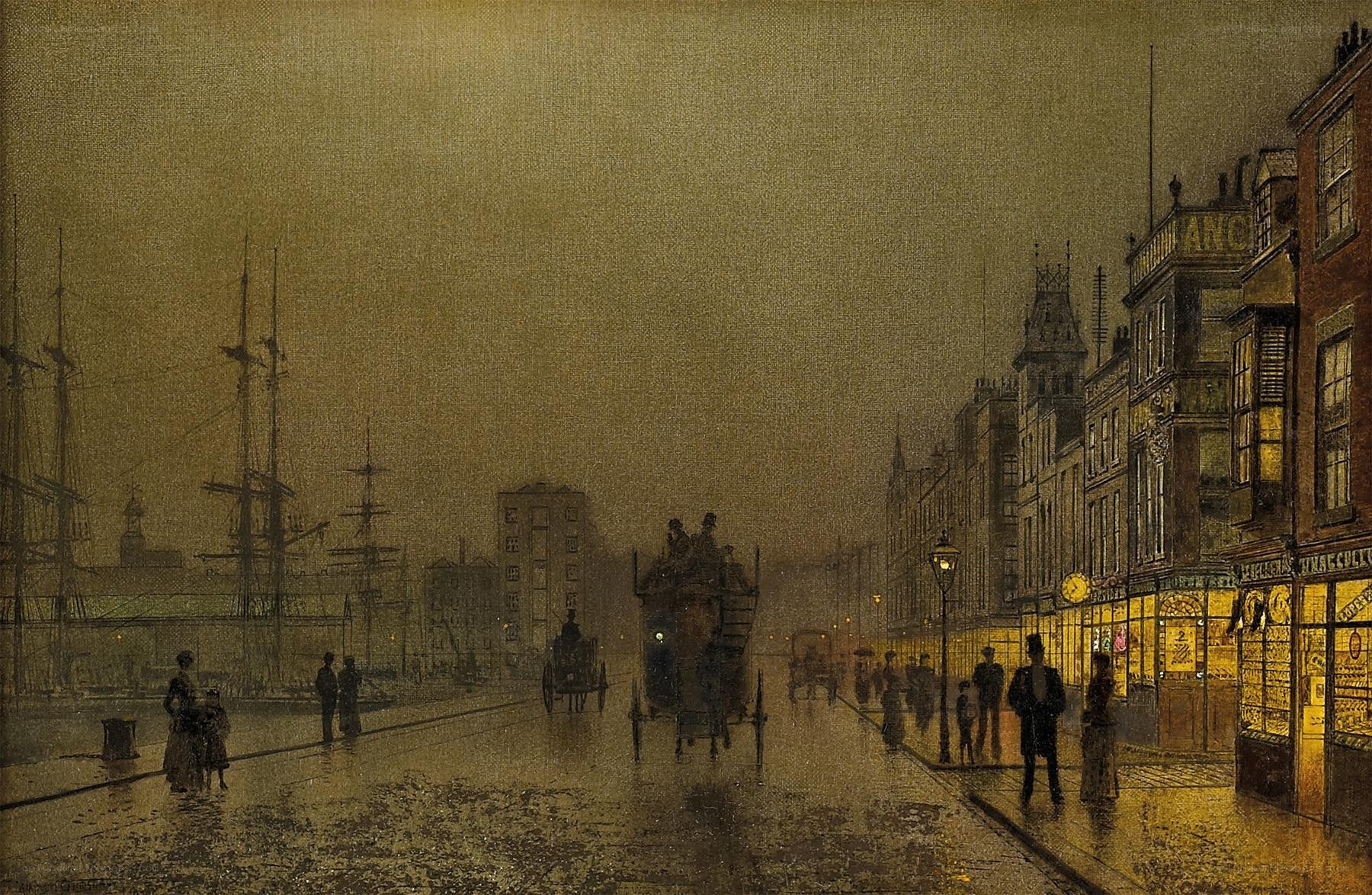Rainy Street in London