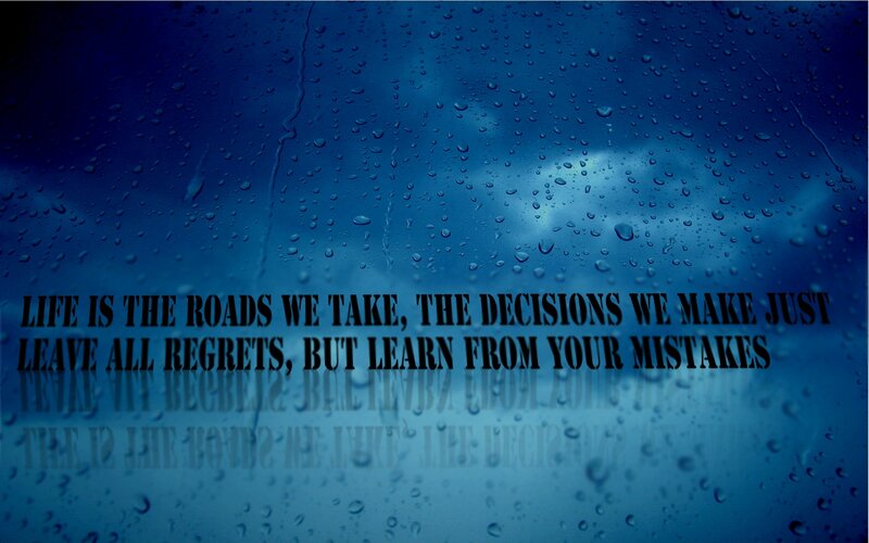 rainy window with quote