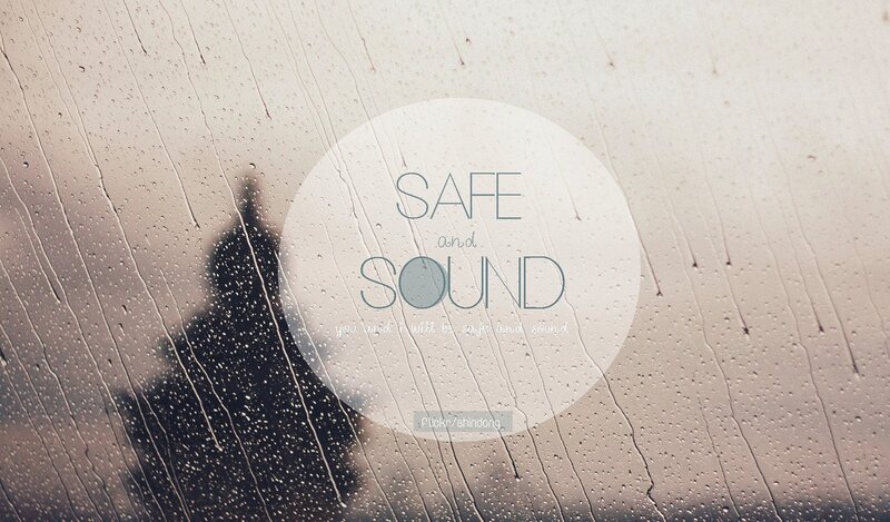 rainy window with text overlay