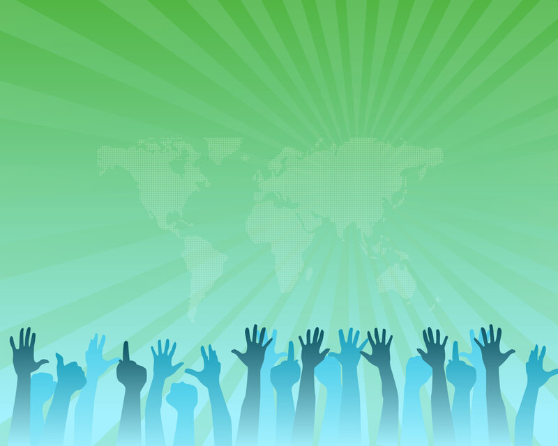 Raised Hands Silhouette