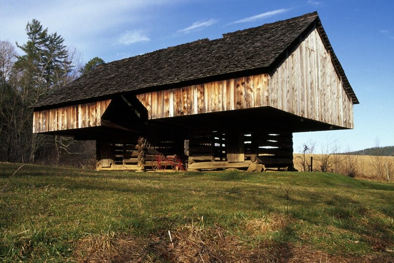 Raised Log Barn