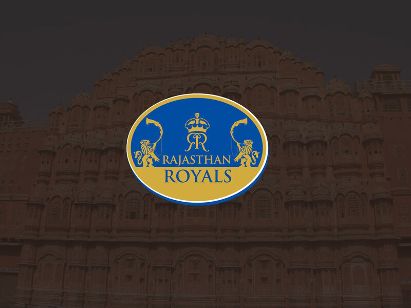 Rajasthan Royals logo on palace