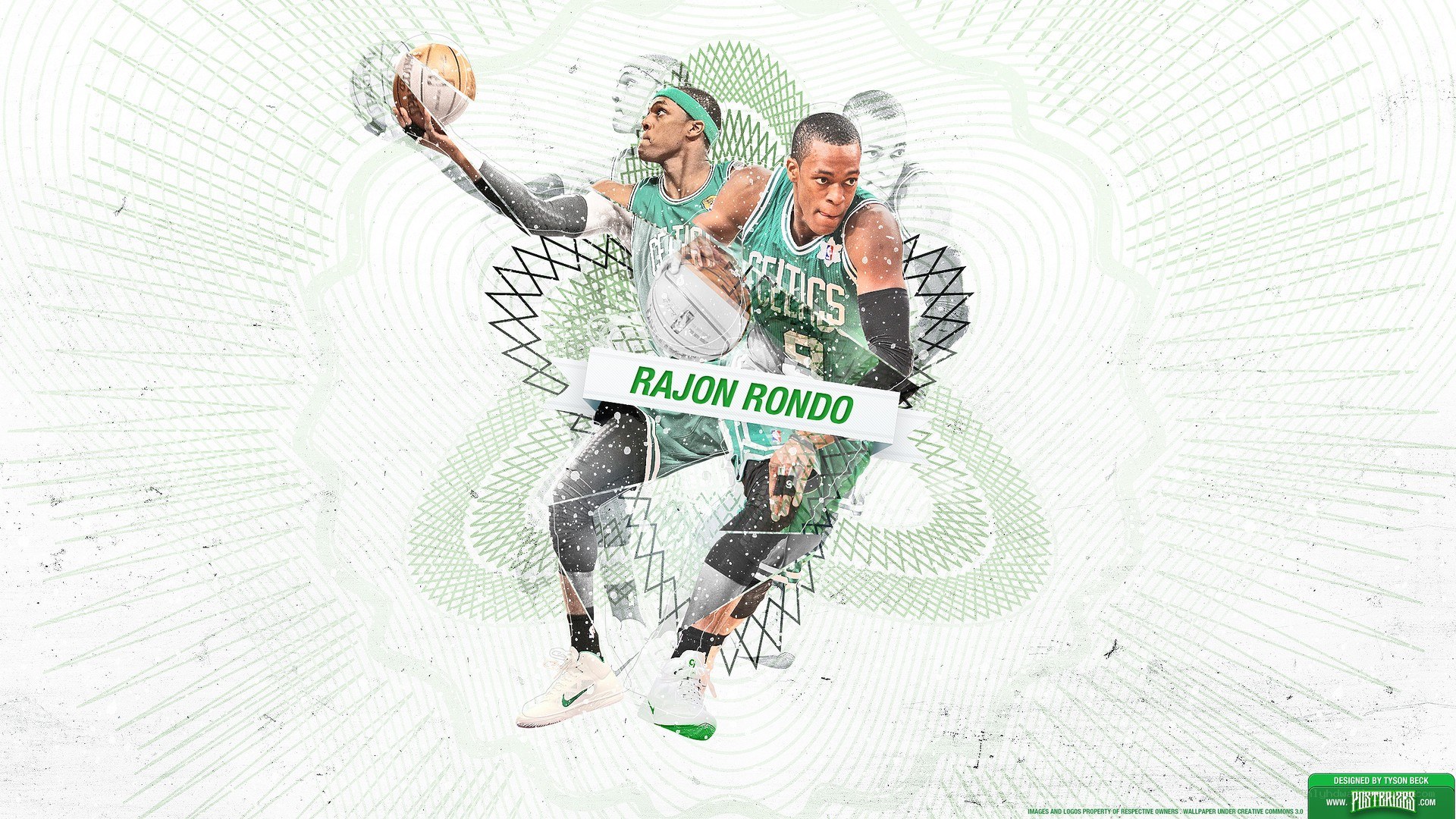 Rajon Rondo Celtics artwork