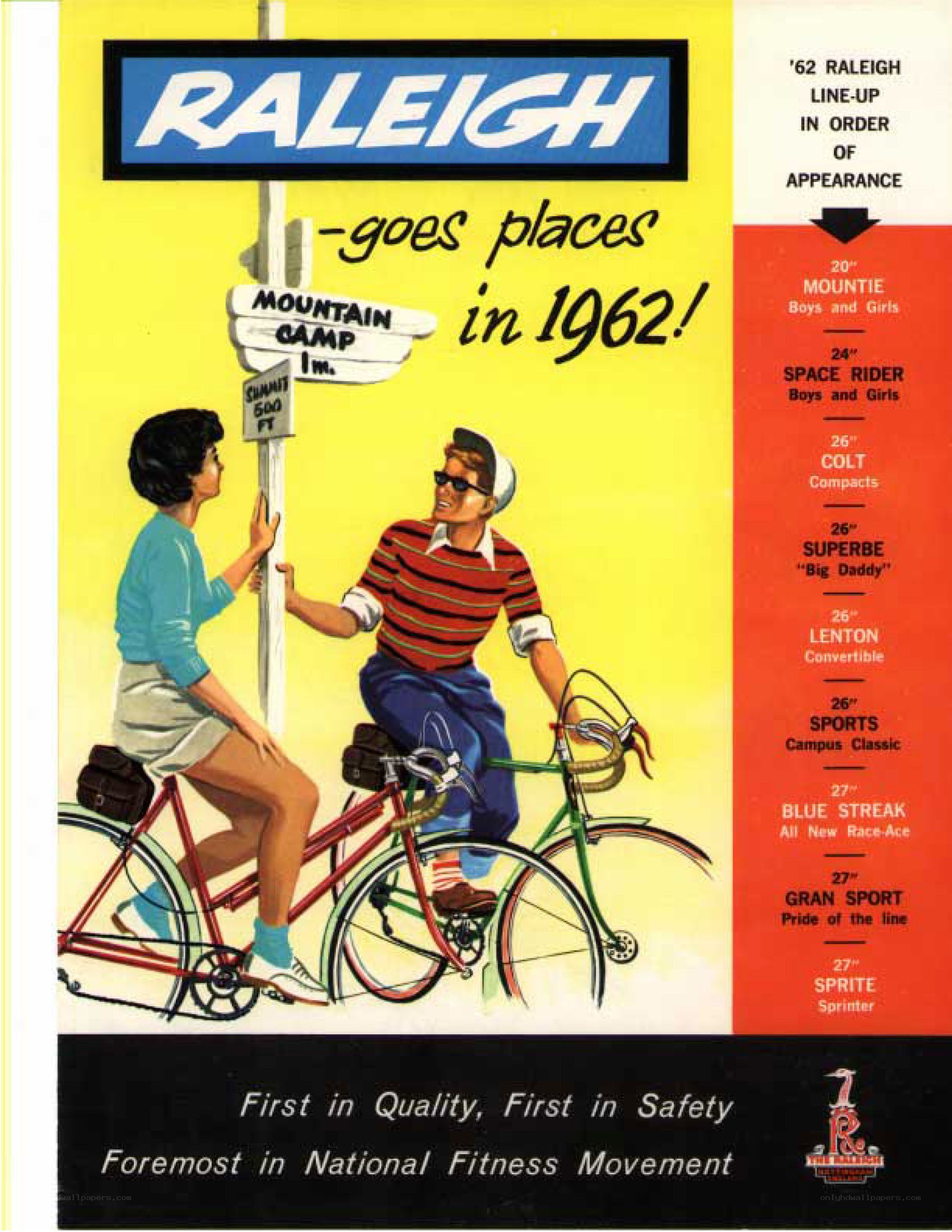 Raleigh bicycle ad 1962