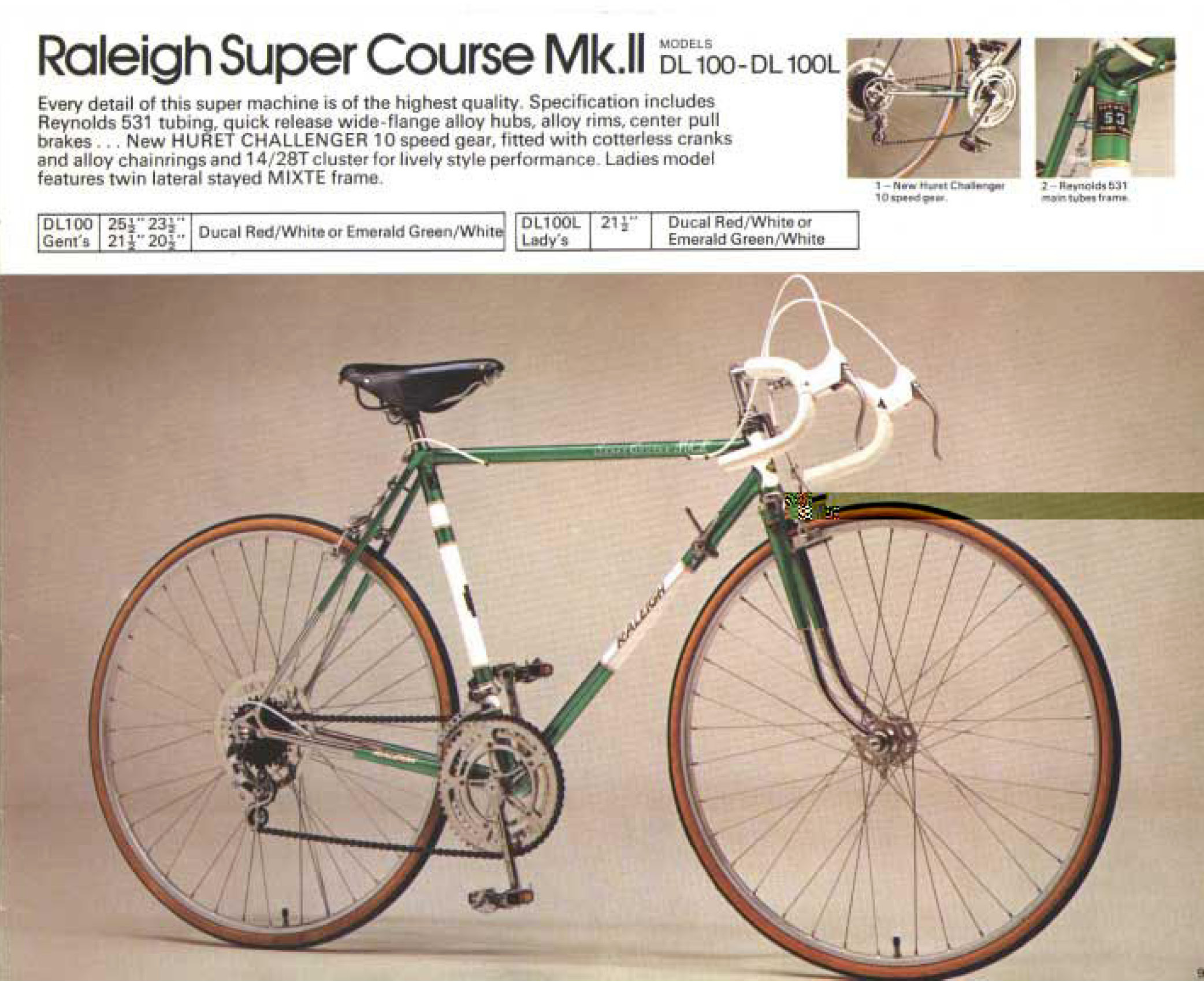 Raleigh Super Course Mk.II bicycle