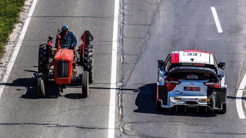 Rally Car and Tractor
