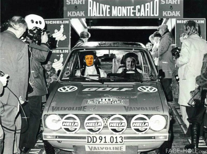 Rally Car at Start Line