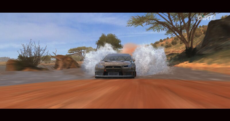 Rally Car Drifting — Brown, Dynamic
