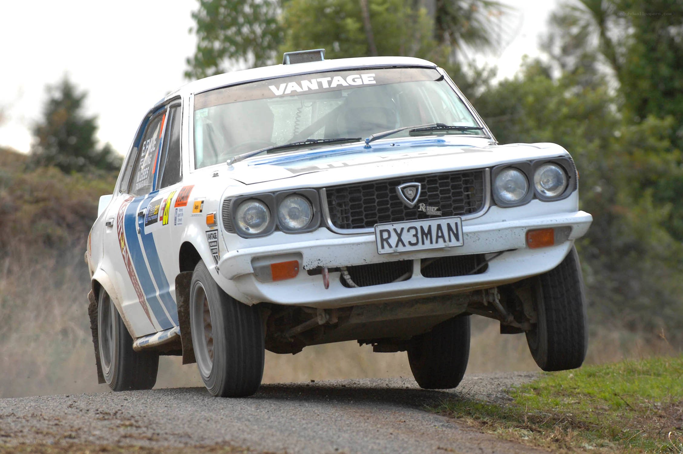 rally car in action